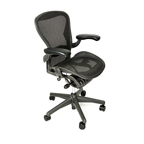 Herman Miller Aeron Fully Loaded Size B Office Chair w/ Hardwood Casters