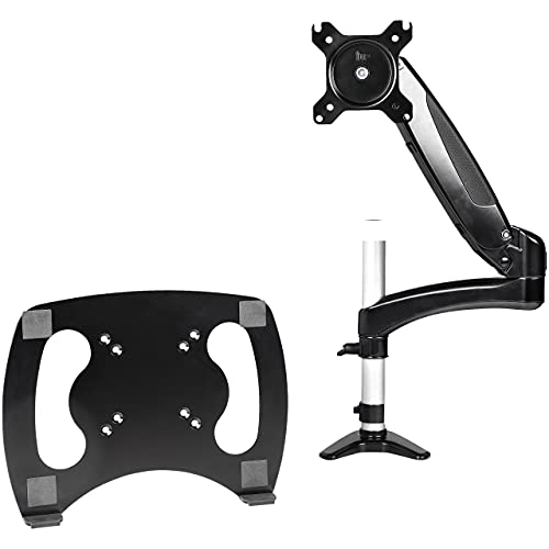 StarTech.com Desk Mount Laptop Arm - Full Motion Articulating Arm for Laptop or Single 34" Monitor - VESA Mount Laptop Tray Bracket - Ergonomic Adjustable Notebook Stand - Desk-Clamp (ARMUNONB1)