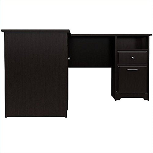 Scranton & Co 60" L Shaped Computer Desk in Espresso Oak