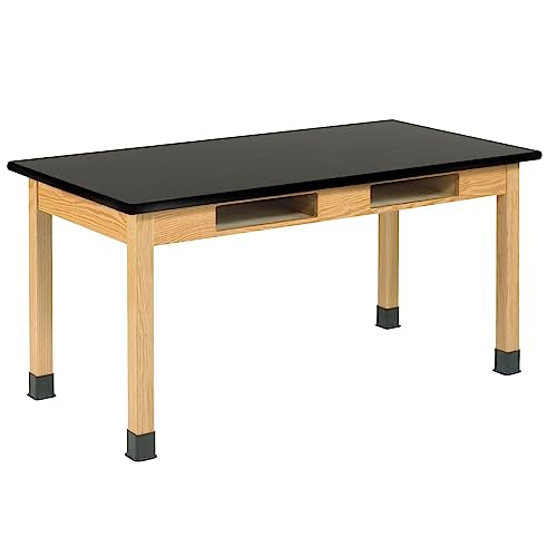 Diversified Woodcrafts Classroom Science Lab Table, 24" x 72", 30" High, Solid Oak, Made in USA