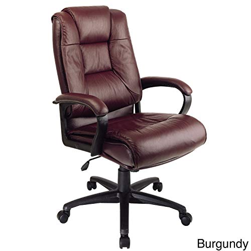 Office Star EX5162 Deluxe High Back Executive Leather Chair