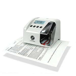Lathem LT5000 Electronic Multi-Line Time, Date and Numbering Document Stamp, Can Be Wall Mounted (Screws Included) (LT5000)