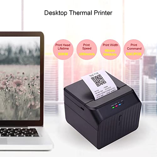 Desktop 58mm Thermal Receipt Printer Wired Barcode Printer USB BT Connection ESC/POS Command