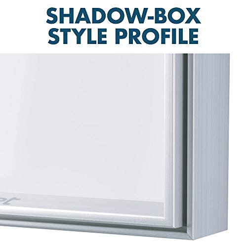 Quartet Whiteboard/Dry Erase Board, Magnetic, 6'x4', Fusion Nano-Clean, Silver Aluminum Frame (NA7248F)
