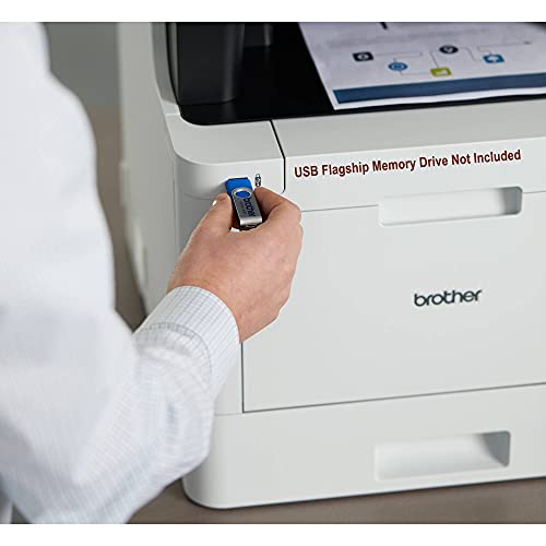 Brother MFC-L8610CD All-in-One Color Wireless Laser Printer for Home Office - Print Copy Scan Fax - 33 ppm, 600 x 2400 dpi, 8.5 x 14, Automatic Duplex Printing, 50-Sheet ADF - BROAGE Printer Cable