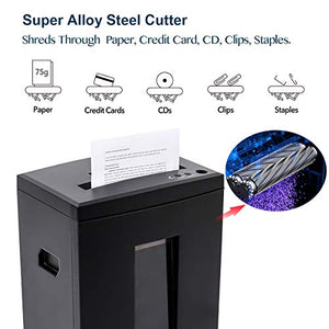 WOLVERINE 10-Sheet Super Micro Cut High Security Shredder for Home Office - SD9112