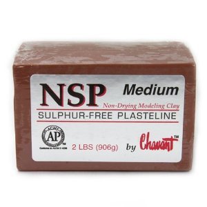 Chavant NSP Medium Brown 40 lb. Case of Clay for Sculpting