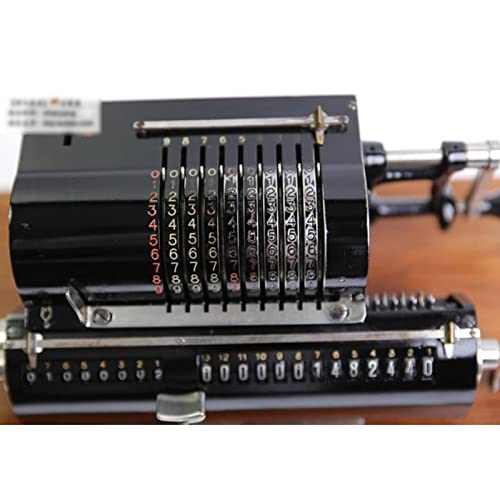 Amdsoc Vintage Hand Crank Calculator with Original Wooden Box - Germany Early Last Century - 321613CM