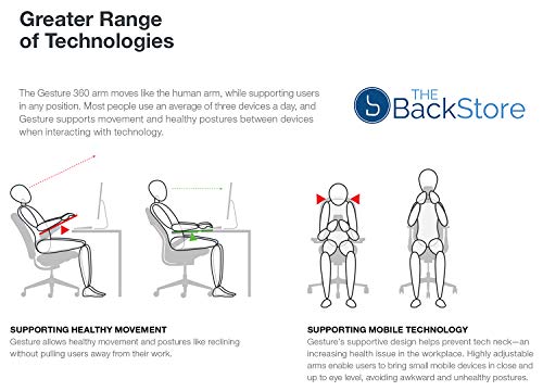 Steelcase Gesture Office Desk Chair with Headrest in Elmosoft Genuine Mica L114 Leather - High Black Frame