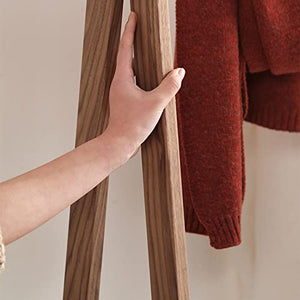 BinOxy Free Standing Coat Rack - Wood Floor-to-Ceiling Clothes Rack (Color: D, Size: M)