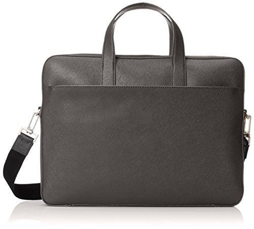 Jack Spade Men's Barrow Leather Slim Brief, Grey, One Size