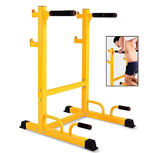 Barbell Rack Home Gym Fitness Squat Rack Squat Rack, Parallel Bars Home Weightlifting Rack, Small Power Tower, Multi-Function Dip Stand Dip Station Dip Bar, Gym Strength Training Fitness Equipment