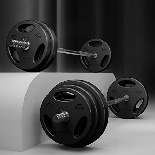 Barbell Plates 66 lbs Barbell Weight Set Barbell Plates - Adjustable Barbells Set with 1.8 Meters Connector Home Gym Fitness Lifting Exercise Workout Strength Training Equipment
