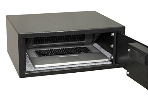 HONEYWELL - 5105DS Low Profile Steel Security Safe with Hotel-Style Digital Lock, 1.14 -Cubic Feet, Black