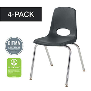 Factory Direct Partners School Stack Chairs - 14" & 18" Stacking Student Seats