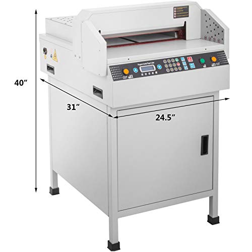 Mophorn Electric Paper Cutter 450mm 17.7 Inch Paper Cutter Guillotine Numerical Control Automatic Digital