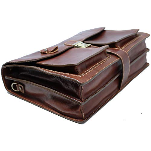 Floto Luggage Novella Briefcase, Brown, One Size