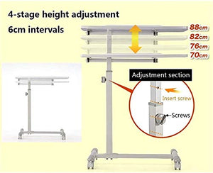 CAMBOS Adjustable Laptop Desk Rolling Lectern Podium Stand