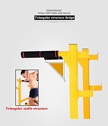 Barbell Rack Home Gym Fitness Squat Rack Squat Rack, Parallel Bars Home Weightlifting Rack, Small Power Tower, Multi-Function Dip Stand Dip Station Dip Bar, Gym Strength Training Fitness Equipment