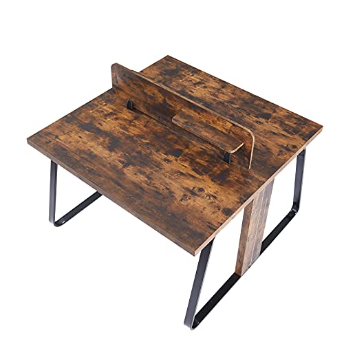 SUFUBAI Industrial Computer Desk, Rustic Study Table Office Desk Workstation Study Writing Desk for Home Office
