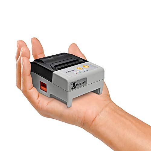 AFFORDABLE Thermal Receipt Printer, Android Bluetooth Mobile Printer with Auto Cutter, 2 Inches 58MM Printer with Belt Pouch for Business ESC/POS, Does Not Support iOS Devices Square