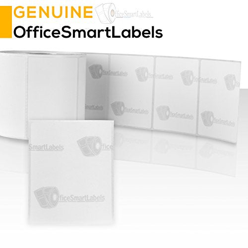 OfficeSmartLabels - 2" x 4" Rectangular Direct Thermal Labels for Zebra & Rollo Label Printers + Most Thermal Printers – 1” Core, Permanent Adhesive & Perforated [350/Roll, 17,500 Labels in 50 Rolls]
