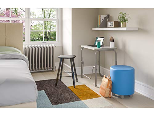 Safco AlphaBetter 2.0 Student Desk with Swinging Footrest Bar, Sit to Stand, 22"-30", Pebble Gray