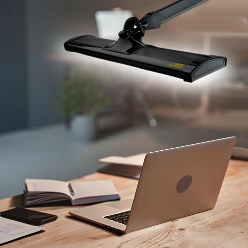 AZARPIXEL Ultra Bright 3900 Lumens LED Desk Lamp - Eye Care, Adjustable Brightness - Black