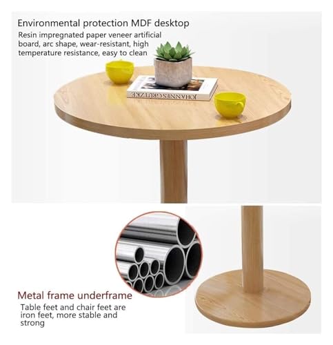 DioOnes Modern Table Set - Business & Leisure 60cm Round Table with Chairs