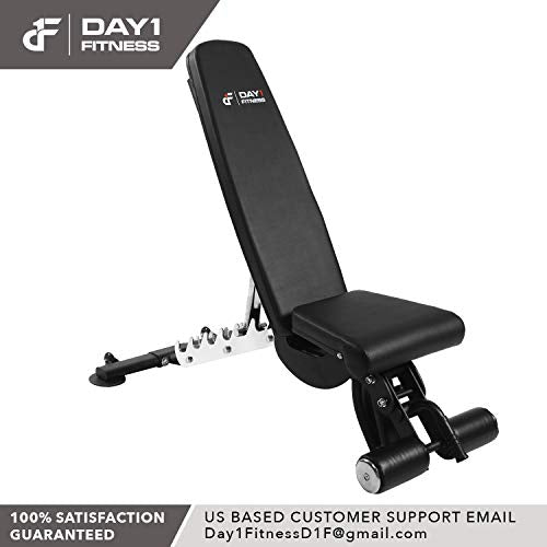 Adjustable Weight Bench, 1000 lb by D1F for Strength Training - Incline, Decline, Flat Workout Benches for Lifting, Flies, Chest Press, Dips - Utility Equipment for Personal, Commercial Gym