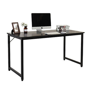 Soges 55" Computer Desk Sturdy Office Meeting/Training Desk Writing Desk Workstation Computer Table, Black JJ-BK-140