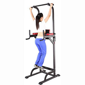 ZLQBHJ Strength Training Equipment Strength Training Dip Stands Multi Function Pull Up Bar Dip Station for Streorngth Training Wkout Abdominal Exercise Full Body Strength Training