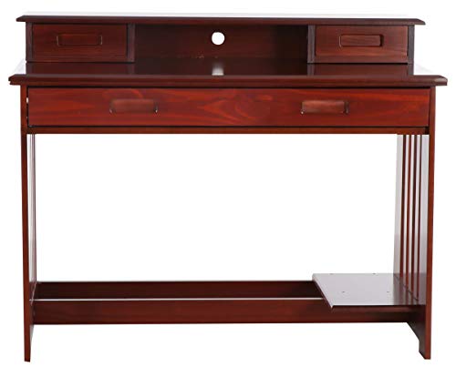 Discovery World Furniture Merlot Desk, Hutch, and Chair