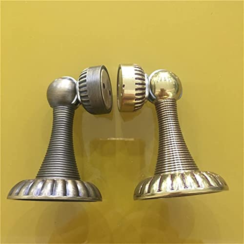 European Style Copper Door Stopper Wall Suction All Solid Copper Door Hardware Door Holder (Color : B)