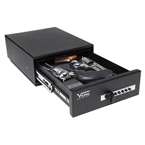V-Line Slide-Away Security Safe, Semi-Flat Black