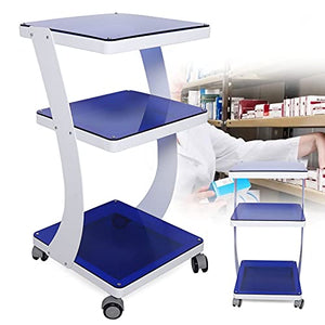 DYRABREST 3 Tier Steel Rolling Utility Cart Beauty Salon Trolley Stand Carts