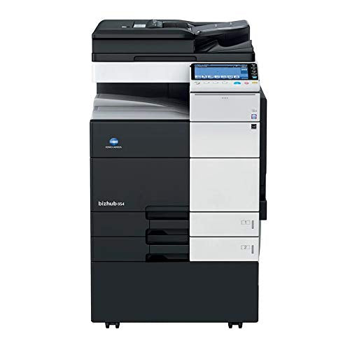 Konica Minolta BizHub 754 A3 A4 Monochrome Laser Multifunction Printer - 75ppm, Copy, Print, Scan, Auto Duplexing, Network Connectivity, 2 Trays, Stand