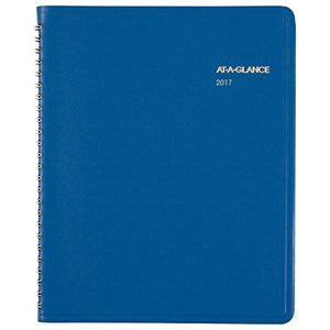 AT-A-GLANCE Monthly Planner / Appointment Book 2017, Fashion Color, 6-7/8 x 8-3/4", Blue (7012420)