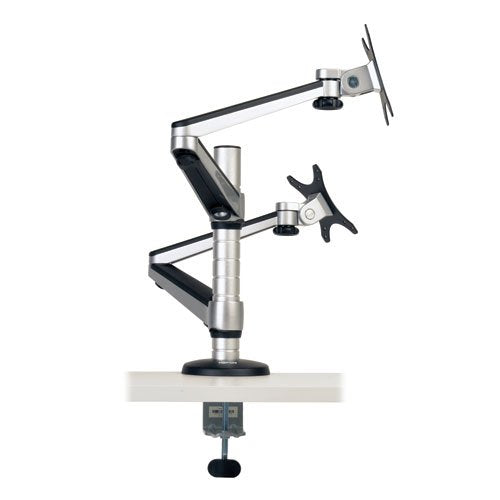 TRIPP LITE DDR1327DCS Dual Display LCD Desk Mount Arm Swivel Tilt for 13-27 Inches Flat Panel