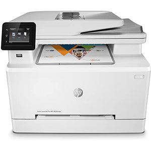 HP Laserjet Pro MFP M283fdwE All-in-One Wireless Color Laser Printer - Print Scan Copy Fax - 2.7" Touchscreen Display, 22 ppm, 600 x 600 dpi, 8.5 x 14, 50-Sheet ADF, Auto Duplex Printing, Ethernet