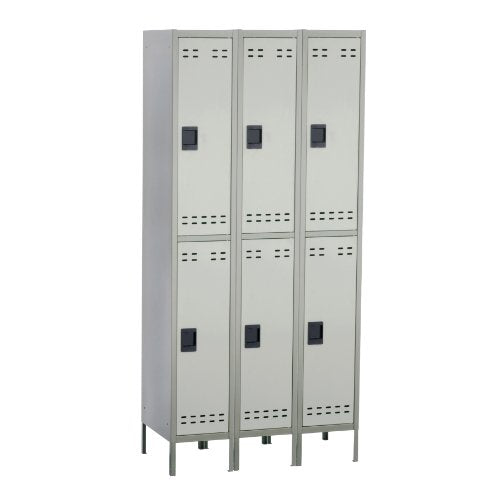 Safco Products 5526GR Double Tier Locker, 3 Column, Gray