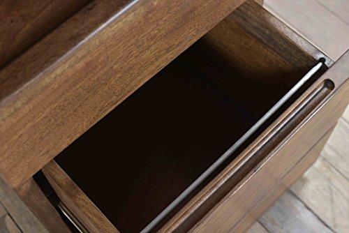 Treasure Trove Accents 17663 Two Drawer Castered File Cabinet, Light Walnut