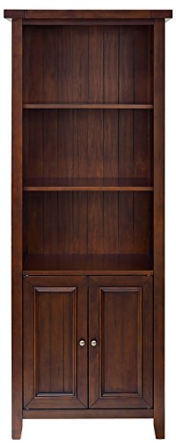 Crosley Furniture Sienna Bookcase - Rustic Mahogany