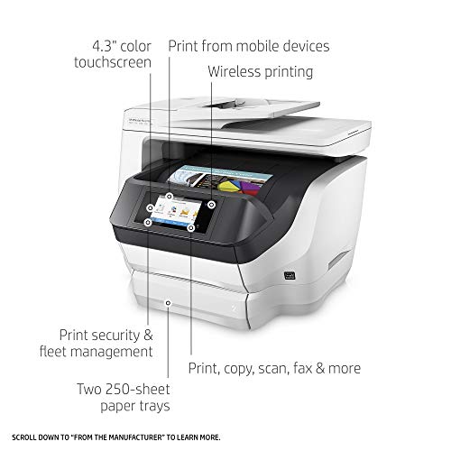 HP OfficeJet Pro 8740 All-in-One Wireless Printer with Mobile Printing, HP Instant Ink & Amazon Dash Replenishment ready (K7S42A) (Renewed)