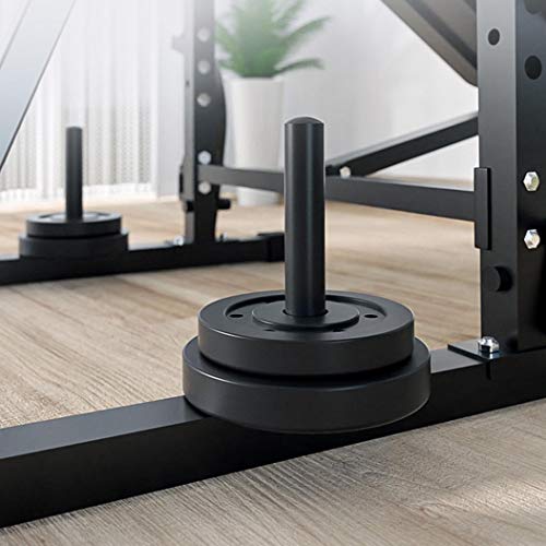 Xinqinghao Adjustable Olympic Workout Bench with Squat Rack, Leg Extension, Preacher Curl, and Weight Storage, Weight Bench for Full Body Fitness Home Gym Strength Training Equipment