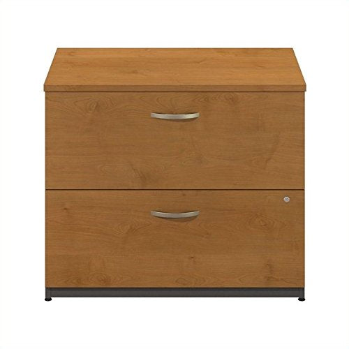 Bush Furniture Series C 2 Drawer Lateral Wood File Cabinet in Natural Cherry