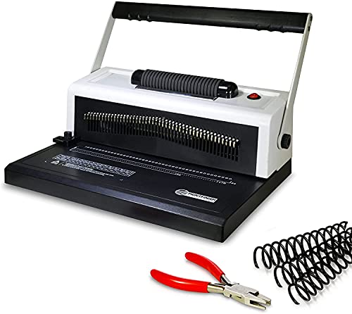 PPE S25A Coilbind Coil Punch & Binding Machine Free Crimper & 8mm Plastic COILS Box of 100pcs