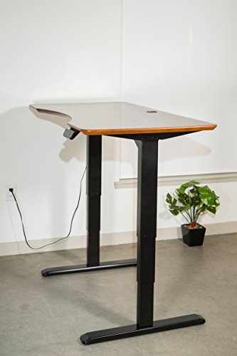 Canary Products ABC592BK Height Adjustable Electric Desk Frame w/Dual Motor, Tabletop Not Included, 50 Inch Max, Black