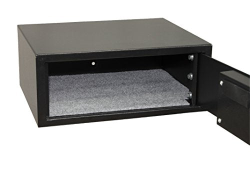 HONEYWELL - 5105DS Low Profile Steel Security Safe with Hotel-Style Digital Lock, 1.14 -Cubic Feet, Black