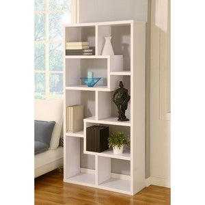 Masima Unique Bookcase/Display Cabinet in White